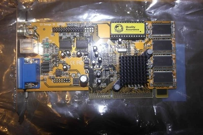 Video graphics card S3 Savage3D AGP 8MB 86C390  VGA s-video RCA - Image 1 of 4