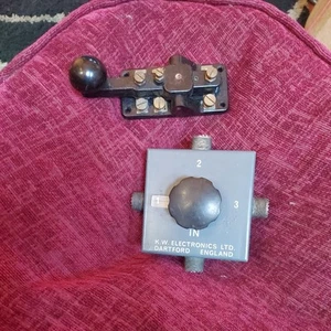 MORSE KEY & KW ANTENNA SWITCH JUST FRESH OUT OF CLEAR OUT TODAY - Zdjęcie 1 z 5
