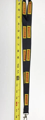 Pirelli Tires Lanyard Clasp 18" For ID Cards Keychain Strap Cover