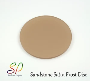 Sandstone Frosted Acrylic Discs Laser Cut 3mm Cast Acrylic100mm-600mm Diameter - Picture 1 of 1