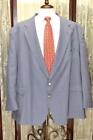 USA Stafford 56 R Relaxed Solid gray Waterbury silver button hopsack blazer p5j7