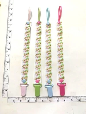 Handmade Pacifier Holder - Holiday - Easter - Bunny - Image 1 of 2