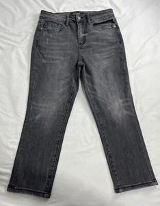 Jeans Judy Blu Nero Denim Donna Skinny Fit Capri 7 28 Elasticizzato Anticato - Foto 1 di 4