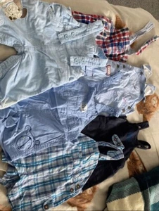 3-6 Monate Latzhose Baby Paket Blau Restposten Set - Bild 1 von 1