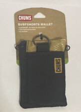 Chums Surfshorts Compact Rip-Stop Nylon Wallet New Black/Gold