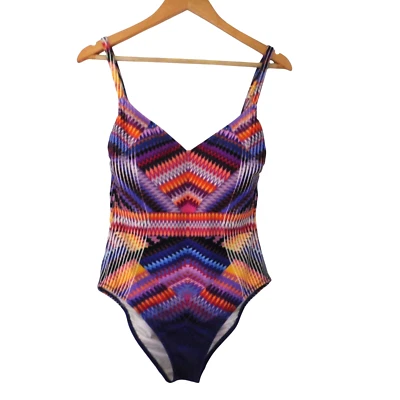 GOTTEX Women 10 Vintage One Piece Gottex Swimsuit  Retro 90s Built in Bra - Image 1 of 4
