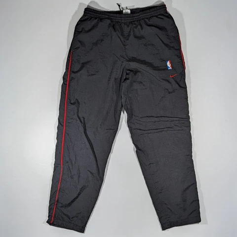 Vintage 90s Nike NBA Chicago Bulls Lined Windbreaker Pants Men's Size Medium Cover