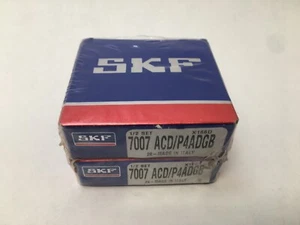 SKF 7007-ACD/P4ADGB Angular Bearing 35x62x14 mm 7007 ACD P4A DGB Italy 2 Pcs - Picture 1 of 7
