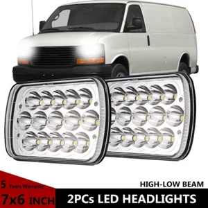 Par de faros LED 5x7" 7x6" 300W haz alto/bajo para Dodge D150 D250 D350 Ram 50 - Imagen 1 de 12