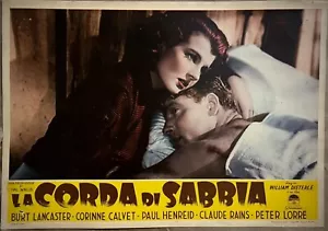 El Cuerda Por Sabbia-Lobby Original Tarjeta Fotobusta-Corinne Calvet, - Imagen 1 de 1