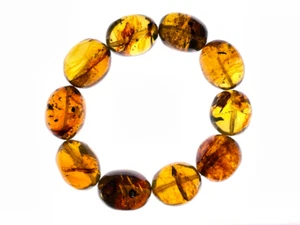 Mexican AMBER Crystal Bracelet - Beaded Handmade Jewelry, Healing Stones, 48478 - Picture 1 of 6