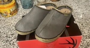 Deer Stags SUPRO Sock Slipper Slides Tan Brown Aztec Print Size Men 11M Slumber - Picture 1 of 3