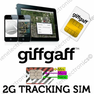 Tarjeta SIM 2G GSM para dispositivo de seguimiento GPS rastreador de bicicletas automóvil mascota anciano reloj inteligente - Imagen 1 de 2