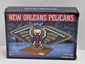 New Orleans Pelicans Team Logo 3D Block Puzzle Toy  534 Pieces Age 6+ - Picture 1 of 5