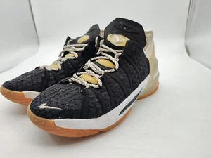 Nike-Youth/Boys-Lebron 18-CW2760-007-Black/White-Basketball Shoes-Size 4.5Y-NICE - Picture 1 of 15