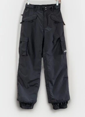 Pantalones para nieve de nailon de carga forrados Quiksilver Quiksilver para niños calce relajado bolsillos medianos Foto 1 de 4