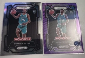 2023-24 Brandon Miller Prizm Rookie Base Purple Wave - Picture 1 of 2