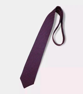 VITALIANO PANCALDI VINTAGE Blue/Burgundy Polka Dot Silk LUXURY Tie ITALY  - Picture 1 of 3