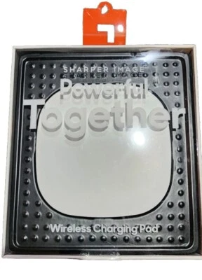 Sharper Image 5W Wireless Charging Pad - White Fast Charger for Smartphones - Image 1 of 4