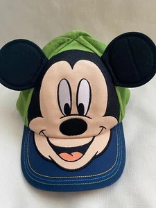 CAPPELLO ORECCHIE DI TOPOLINO DISNEY STORE BAMBINO TAGLIA OSFA BLU VERDE - Foto 1 di 2