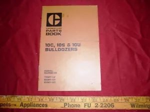 CATERPILLAR 10C, 10S & 10U BULLDOZER Teile Buch Formular SEBP1198 - Bild 1 von 4