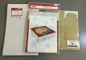Holiday Gift Boxes = 5 Shirt Box (9.38x9.38x1.94) + 5 (6x4x4) + 1 Bakery Pie Box - Picture 1 of 6