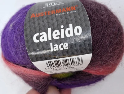 (130 €/kg):  50 g CALEIDO LACE, Austermann, Verlauf, Pt. 16102, Fb. 108 #7883 - Bild 1 von 3