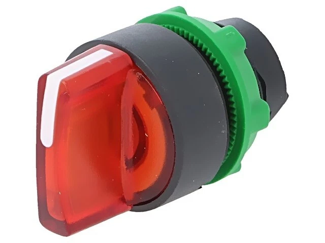 ZB5AK1243 Switch: Rotary - 22mm Bar.Pos: 2 Red LED IP66 Protruding SCHNEIDER - image 1 of 1