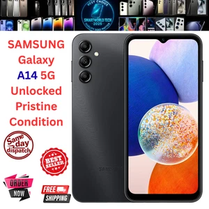 Samsung Galaxy A14 5G SM-A146P/DSN 64GB Black Dual SIM Unlocked Pristine Phone - Picture 1 of 22