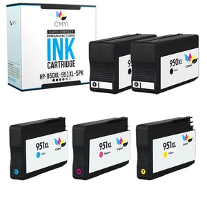 5PK CMYi kompatybilny atrament 950XL 951XL Combo Pack do HP OfficeJet 8620 8625 8630 - Zdjęcie 1 z 7