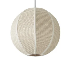 Belle Woven Fabric Ball Easy Fit Ceiling Pendant Light Shade Bedroom Hallway LED - Picture 1 of 7