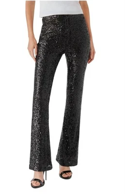 Steve Madden Sequin Flare Leg Pants Size S - Image 1 of 4