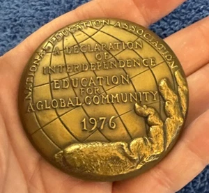 1976 2 1/2" MEDAILLE MEDAILLE KUNST BRONZE LANDESBILDUNGSVERBAND #90 56 - Bild 1 von 5