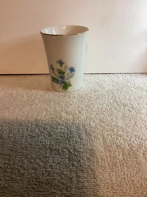Porta-copos Vintage Azul Floral Branco Porta-Escovas de Dentes de Porcelana  - Imagem 1 de 4
