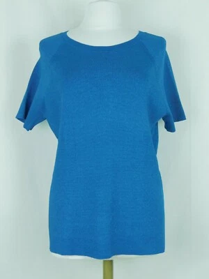 Nuevo con etiquetas Suéter Pullover Preston & Yorke Azul Brillante Brillo Elegante Talla XL ($59) Foto 1 de 4