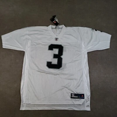 Camiseta Carson Palmer Oakland Raiders Hombre Talla XL Blanca Fútbol Reebok #3 Malla Foto 1 de 4