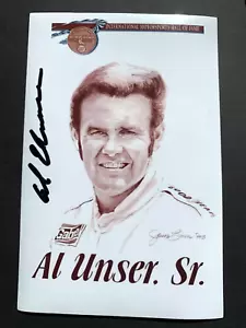 AL UNSER (†2021) HOF Motorsports signed autograph 4x6 Photo - Picture 1 of 1