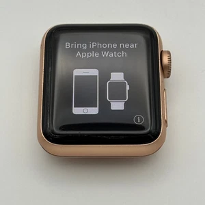 Apple Watch Series 3 38mm Gold Aluminum GPS + Cellular [Watch Only, READ DESC.] - Picture 1 of 3