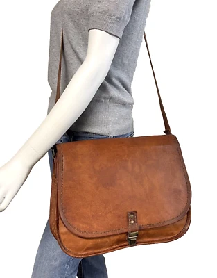 #Authentic KOMAL'S PASSION LEATHER Crossbody Messenger Breifcase - Image 1 of 4