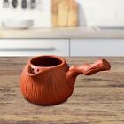 Pottery Teapot Durable with Side Handle for Outdoor Home