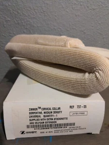 Zimmer Cervical Collar Serpentine M Density Universal W/Extra Stockinette & Vel - Picture 1 of 2
