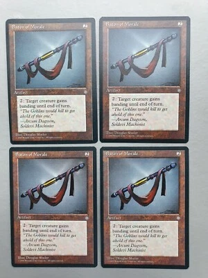 Baton of Morale x4 PLAYSET, MTG Ice Age (1995), Uncommon Artifact NM - Image 1 of 2