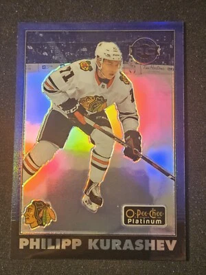 20-21 OPC Platinum Philipp Kurashev Retro Marquee Rookie 🌈 Blue Rainbow #/149 - Image 1 of 3