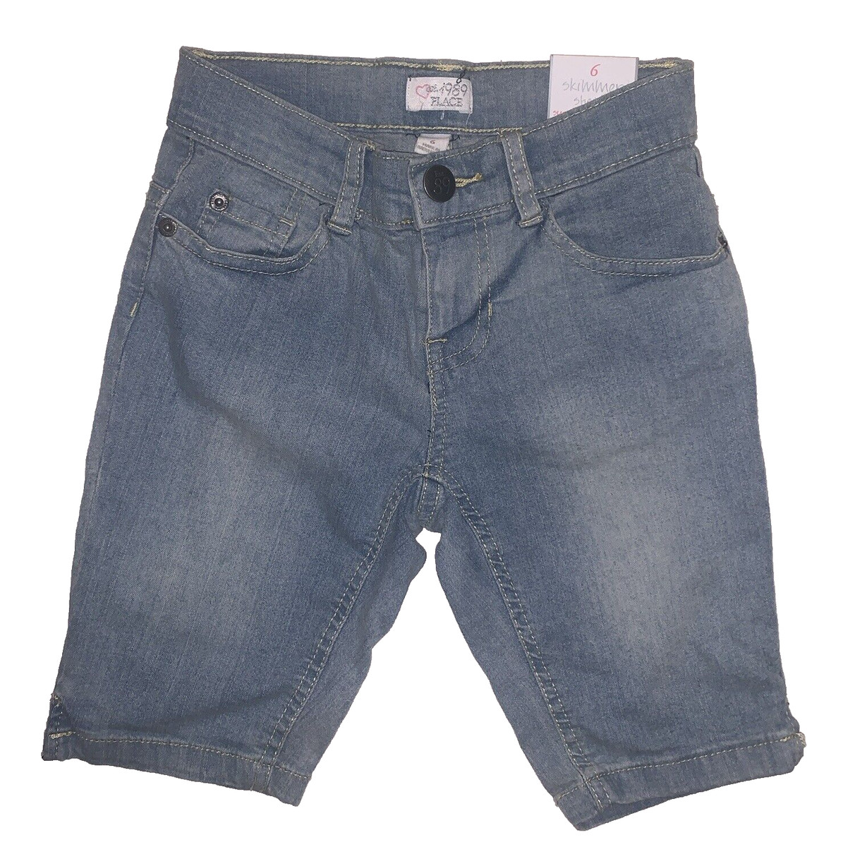The Children's Place Girl's Uniform Regular Twill Woven Chino Shorts, 3-Pack