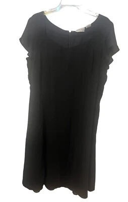 Jaclyn Smith Women’s Size 18 Solid Black Midi Dress - Image 1 of 4