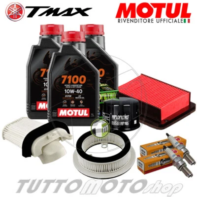 TM118 TAGLIANDO YAMAHA T-MAX 530 2012-2016 OLIO MOTUL 7100 FILTRI CANDELE TMAX - Immagine 1 di 4
