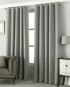 Pendleton Vorhänge 90 x 72 Zoll Ösen gefüttert Graphit NEU (P) - Bild 1 von 6