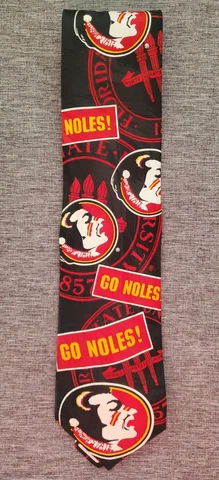 NWOT Florida State University "GO NOLES" Neck Tie Cover