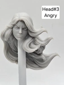 3d Printed SUPER HERO GIRL HEAD #3 6" 1:12 G.I. JOEClassified MARVEL LEGENDS - Picture 1 of 2