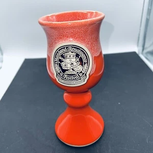 Maryland Renaissance Festival 2015 Goblet Orange Drip 8" Tall - Picture 1 of 9